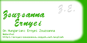 zsuzsanna ernyei business card